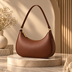 Stylish Women's Leather Shoulder Bag | Elegant Crossbody Handbag with Phone Pouch
