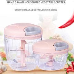 Manual Hand Chopper – Pull String Vegetable & Food Chopper