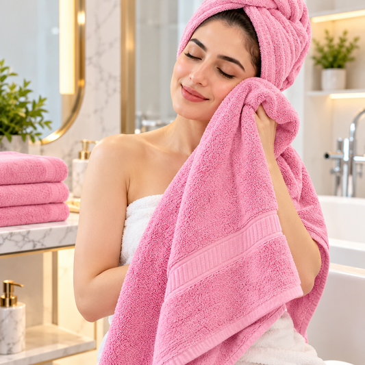 Premium Cotton Bath Towel – Ultra Soft, Highly Absorbent & Quick-Dry Bathroom Towel