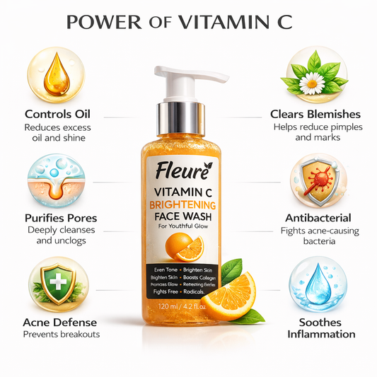 Fleure Vitamin C Brightening Face Wash – 120ml